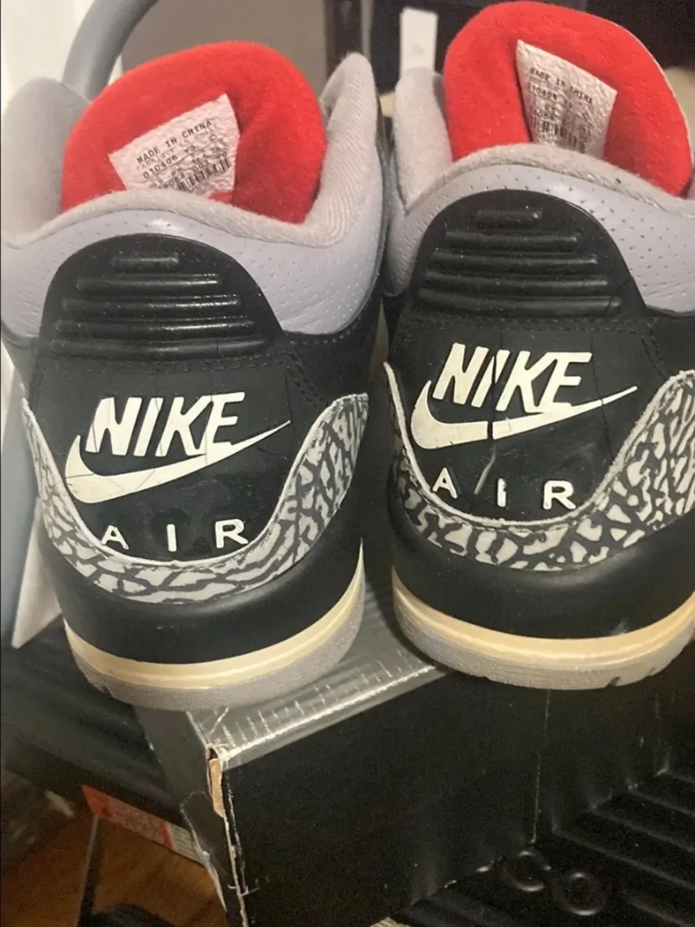 2001 Jordan 3 black cement